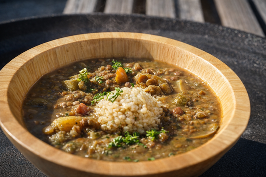 I-tal Veggie Stew w/ Cornbread