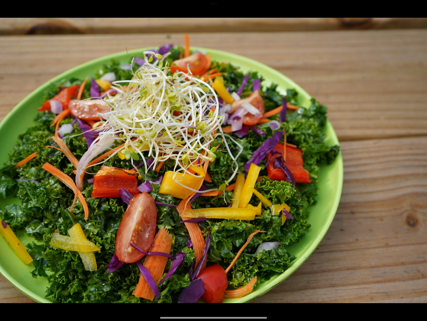 Rainbow Kale Crunch Salad