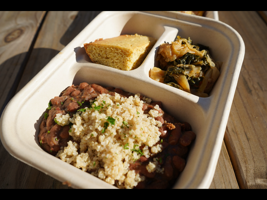 Smoky Cajun Red Bean Plate
